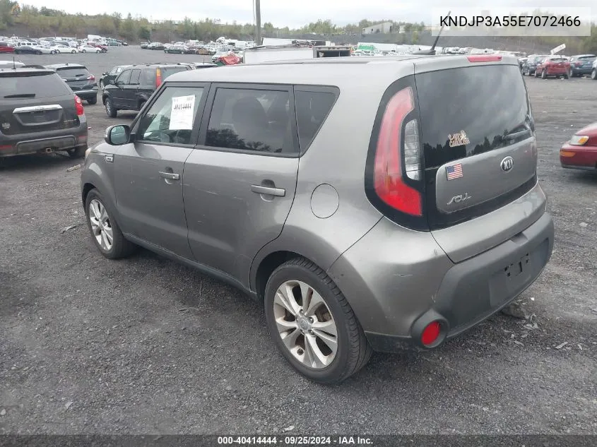 2014 Kia Soul + VIN: KNDJP3A55E7072466 Lot: 40414444