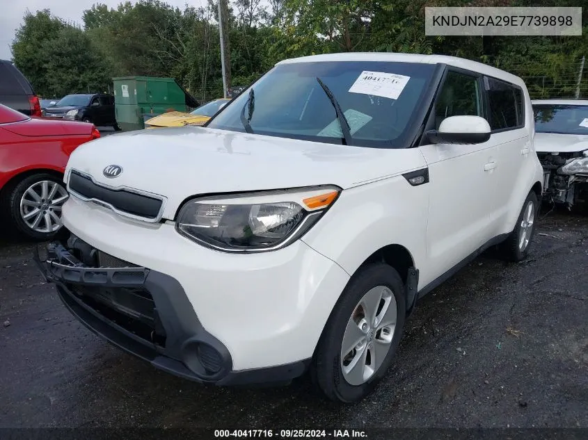 2014 Kia Soul VIN: KNDJN2A29E7739898 Lot: 40417716