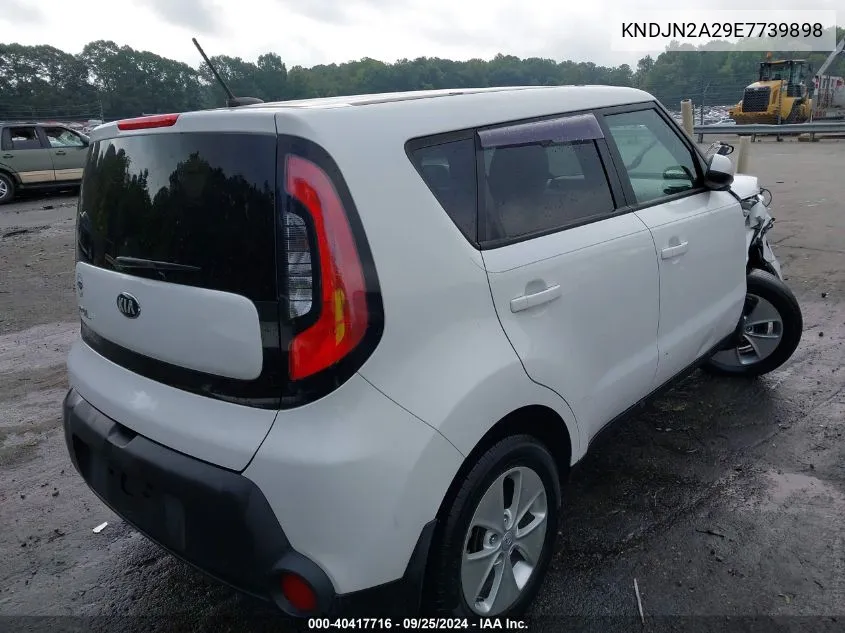 2014 Kia Soul VIN: KNDJN2A29E7739898 Lot: 40417716