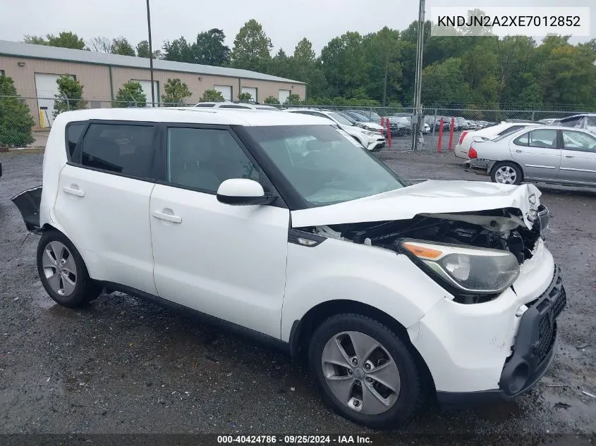 KNDJN2A2XE7012852 2014 Kia Soul