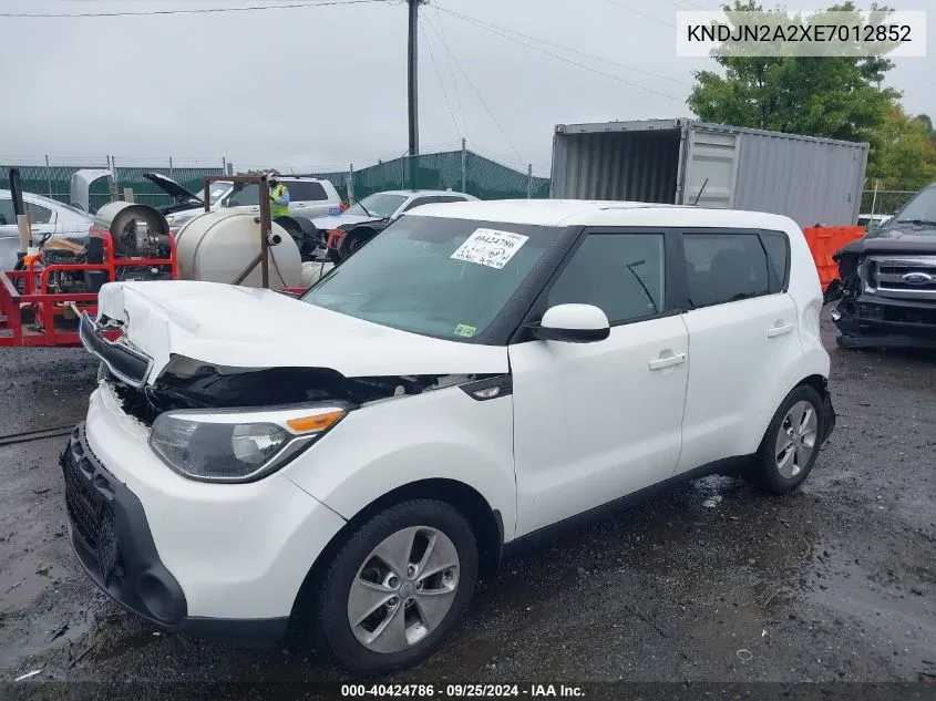 KNDJN2A2XE7012852 2014 Kia Soul