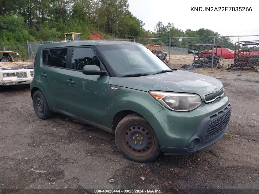 2014 Kia Soul VIN: KNDJN2A22E7035266 Lot: 40425444