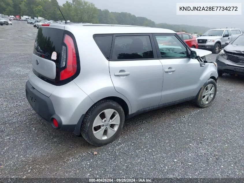 2014 Kia Soul VIN: KNDJN2A28E7734272 Lot: 40426204