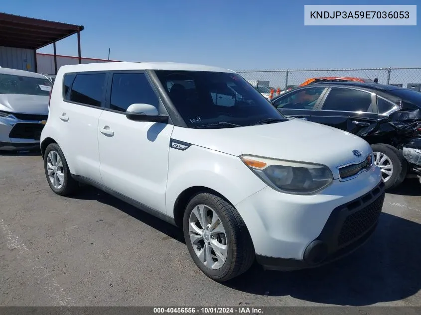 2014 Kia Soul + VIN: KNDJP3A59E7036053 Lot: 40456556