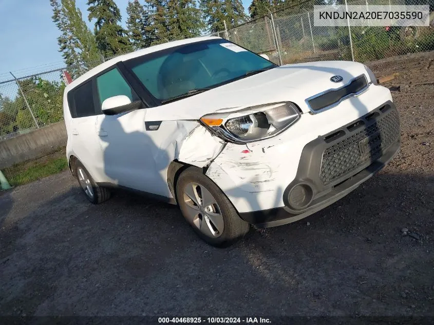 2014 Kia Soul VIN: KNDJN2A20E7035590 Lot: 40468925