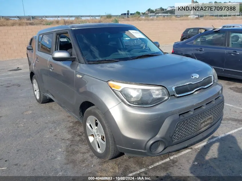 2014 Kia Soul VIN: KNDJN2A27E7097388 Lot: 40480683