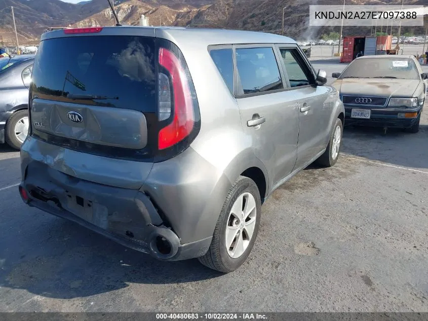 2014 Kia Soul VIN: KNDJN2A27E7097388 Lot: 40480683