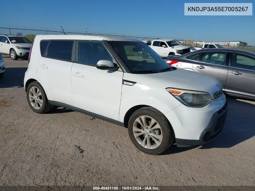 2014 Kia Soul + VIN: KNDJP3A55E7005267 Lot: 40481100