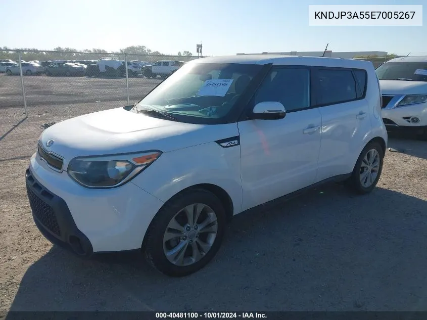 2014 Kia Soul + VIN: KNDJP3A55E7005267 Lot: 40481100