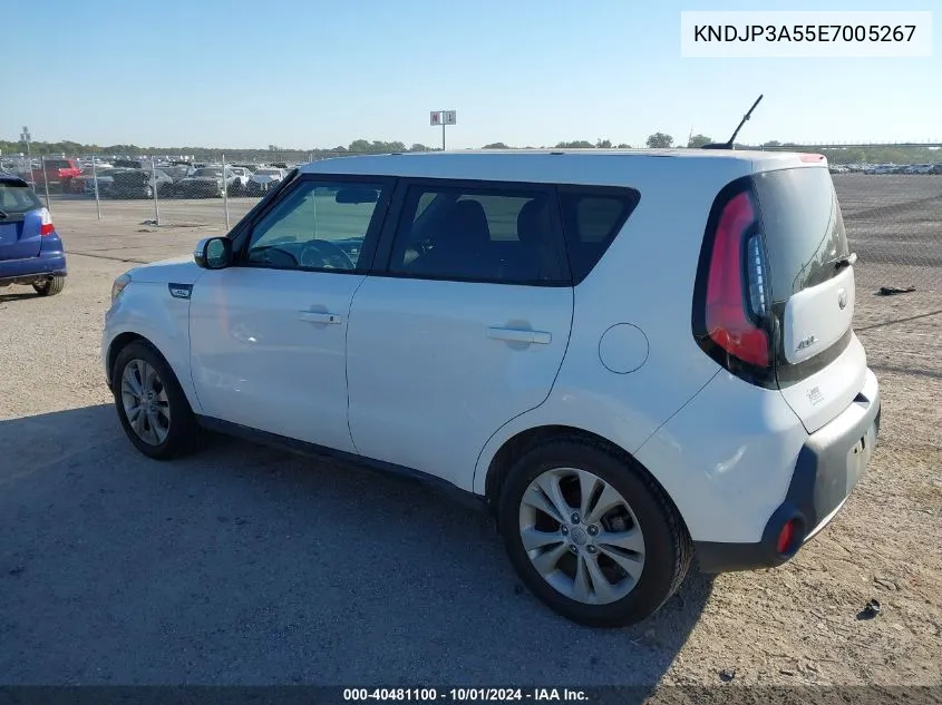 2014 Kia Soul + VIN: KNDJP3A55E7005267 Lot: 40481100