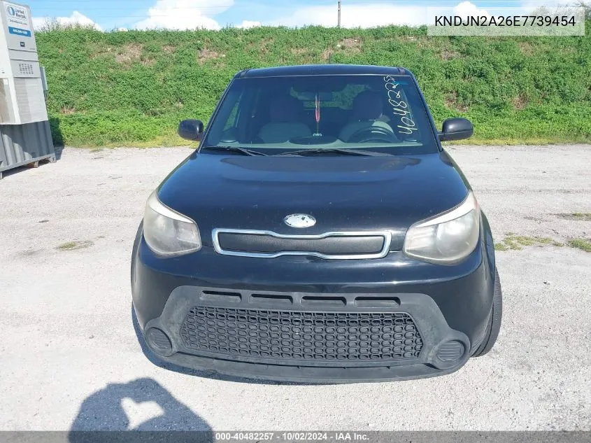 2014 Kia Soul VIN: KNDJN2A26E7739454 Lot: 40482257