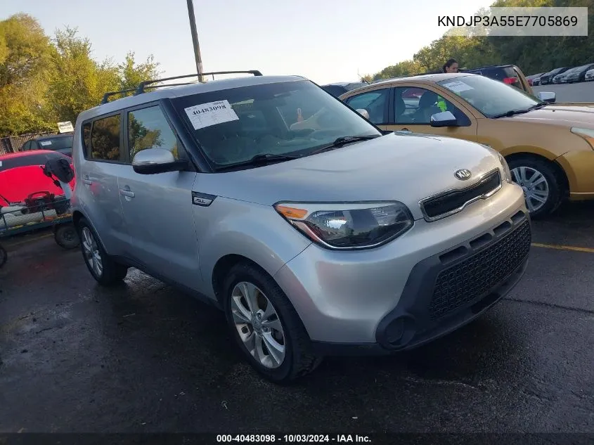 2014 Kia Soul + VIN: KNDJP3A55E7705869 Lot: 40483098