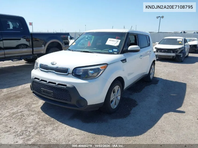 2014 Kia Soul VIN: KNDJN2A20E7108795 Lot: 40485279