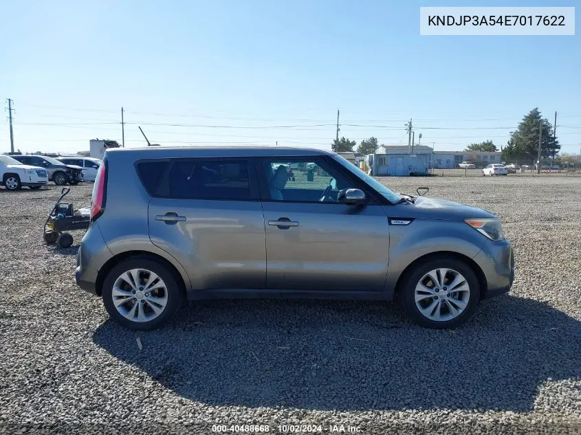 2014 Kia Soul + VIN: KNDJP3A54E7017622 Lot: 40488668