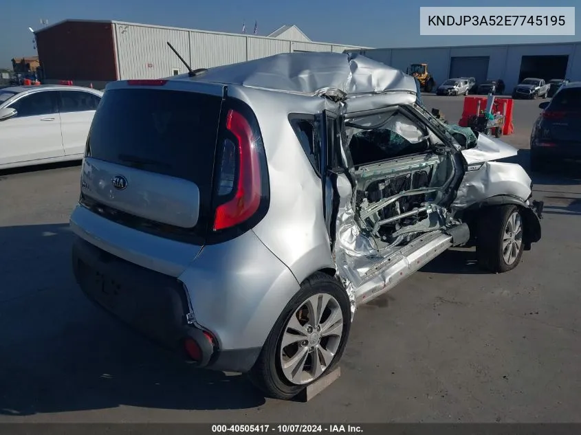 2014 Kia Soul + VIN: KNDJP3A52E7745195 Lot: 40505417