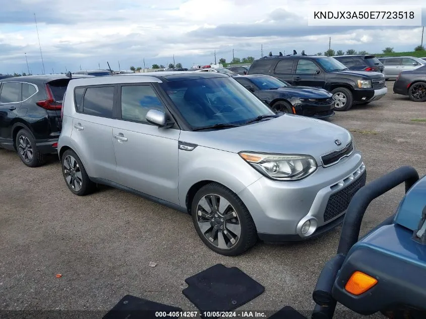 2014 Kia Soul ! VIN: KNDJX3A50E7723518 Lot: 40514267