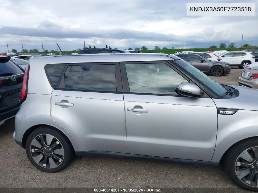 2014 Kia Soul ! VIN: KNDJX3A50E7723518 Lot: 40514267