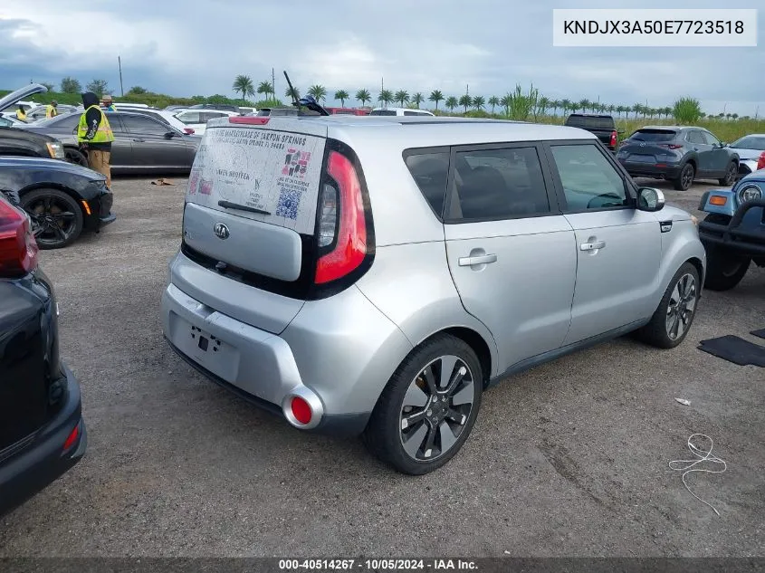 2014 Kia Soul ! VIN: KNDJX3A50E7723518 Lot: 40514267