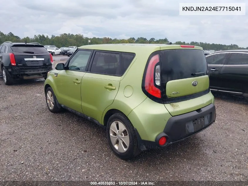 2014 Kia Soul VIN: KNDJN2A24E7715041 Lot: 40533053