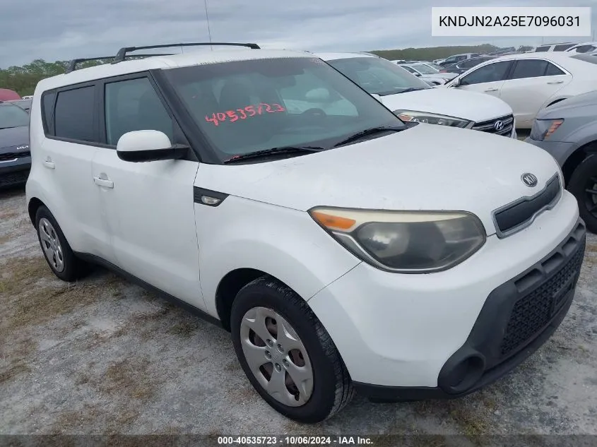 2014 Kia Soul VIN: KNDJN2A25E7096031 Lot: 40535723