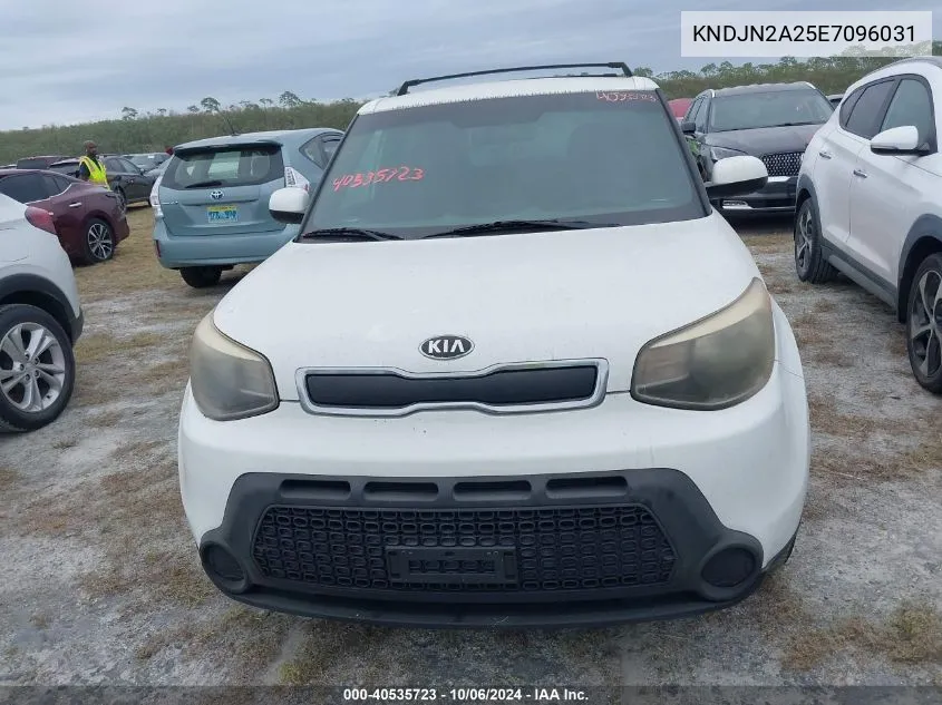 2014 Kia Soul VIN: KNDJN2A25E7096031 Lot: 40535723