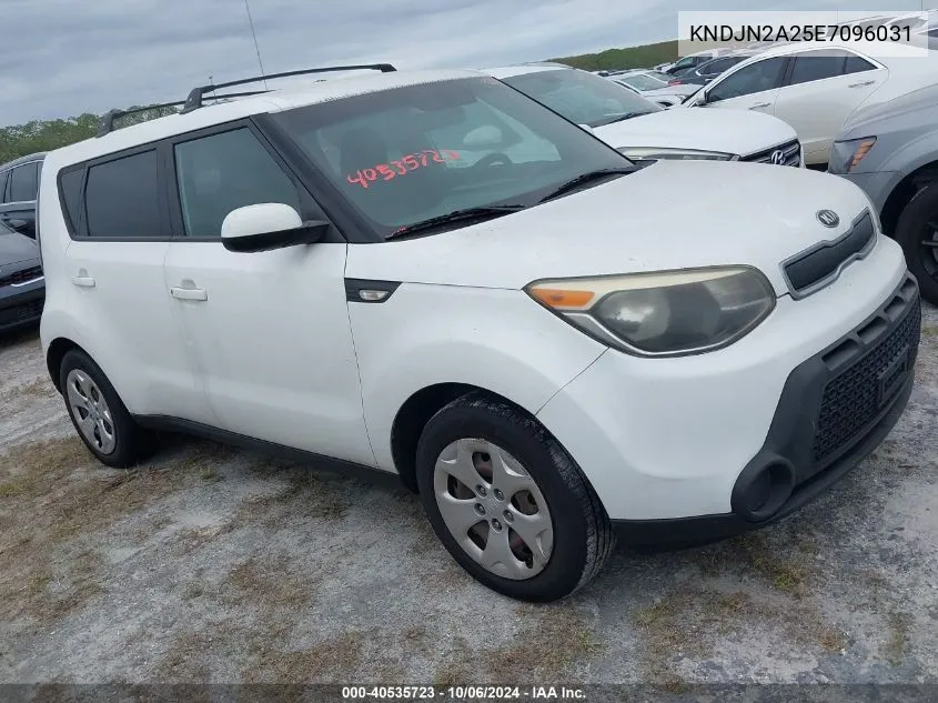 2014 Kia Soul VIN: KNDJN2A25E7096031 Lot: 40535723