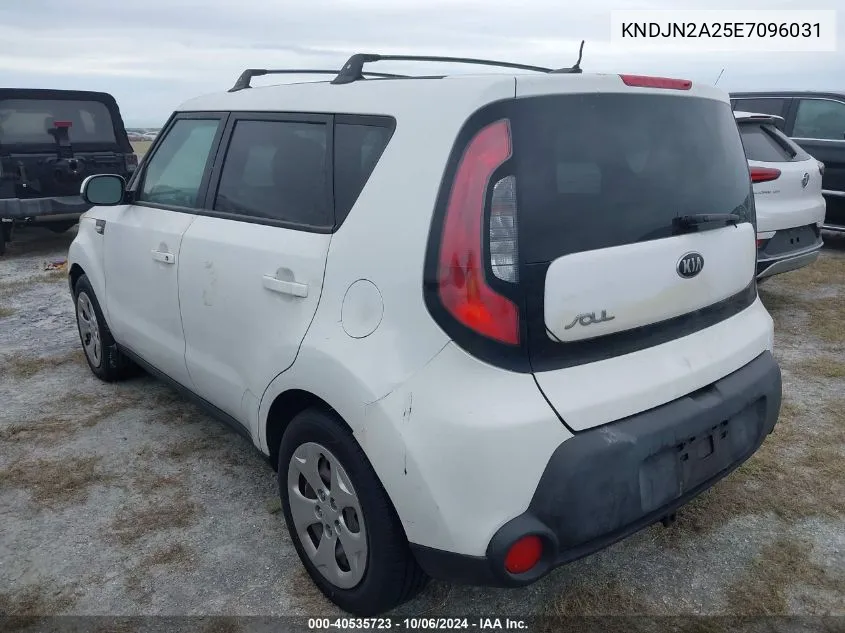 2014 Kia Soul VIN: KNDJN2A25E7096031 Lot: 40535723