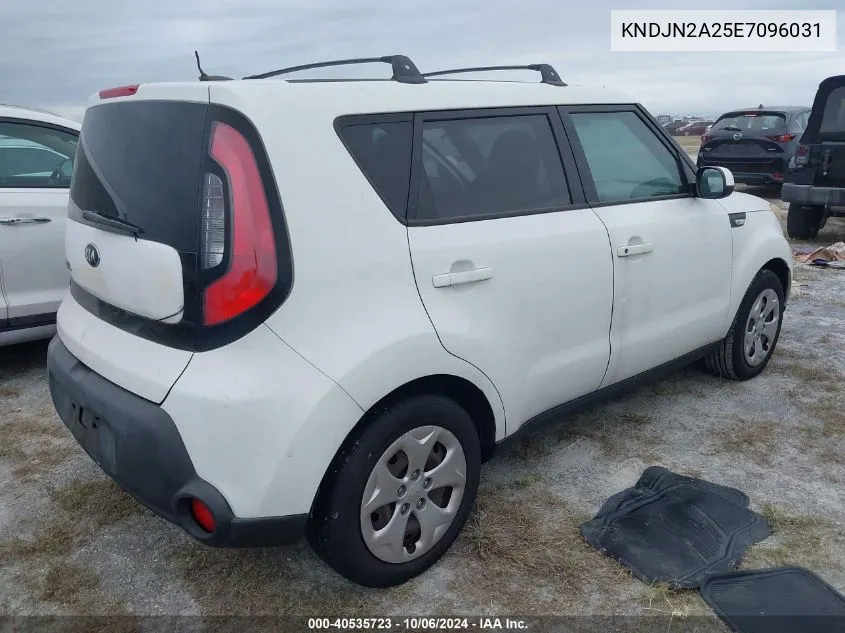 2014 Kia Soul VIN: KNDJN2A25E7096031 Lot: 40535723