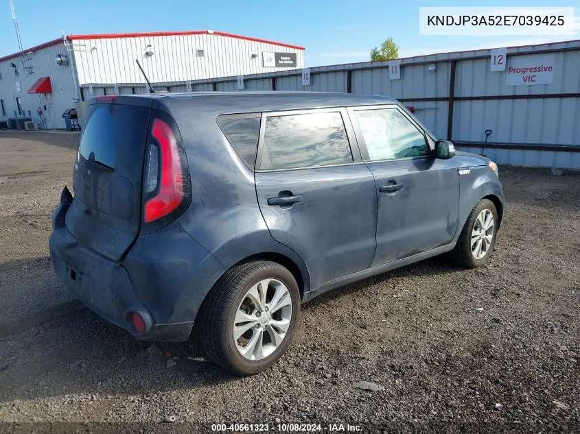 2014 Kia Soul + VIN: KNDJP3A52E7039425 Lot: 40561323