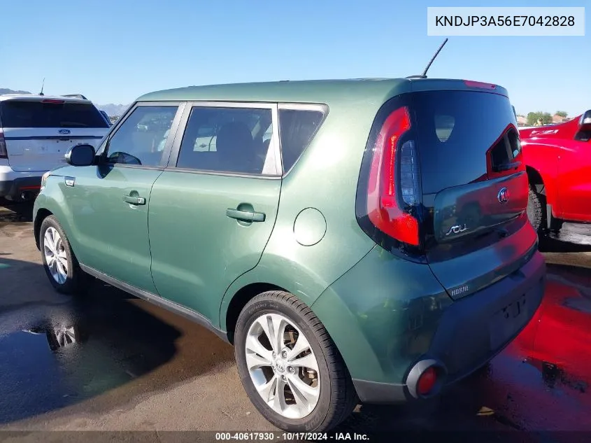 2014 Kia Soul + VIN: KNDJP3A56E7042828 Lot: 40617930