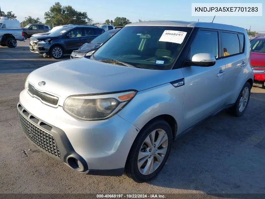 2014 Kia Soul + VIN: KNDJP3A5XE7701283 Lot: 40668197