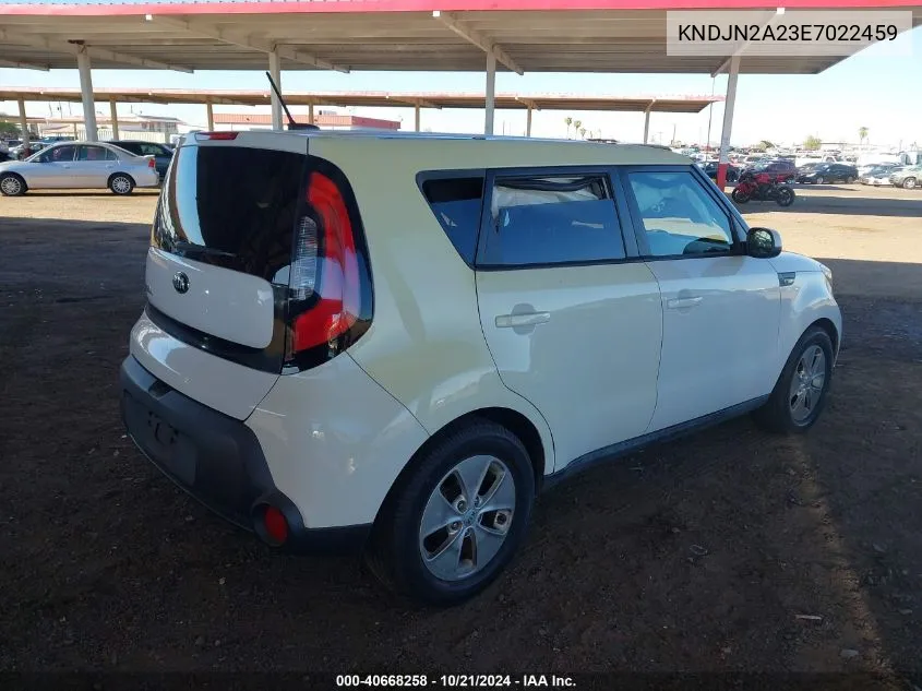 2014 Kia Soul VIN: KNDJN2A23E7022459 Lot: 40668258