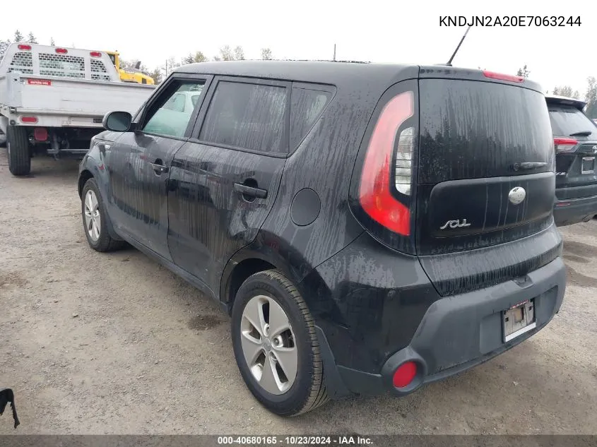 KNDJN2A20E7063244 2014 Kia Soul