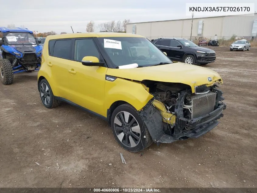 2014 Kia Soul ! VIN: KNDJX3A57E7026170 Lot: 40680806