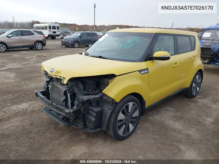 2014 Kia Soul ! VIN: KNDJX3A57E7026170 Lot: 40680806