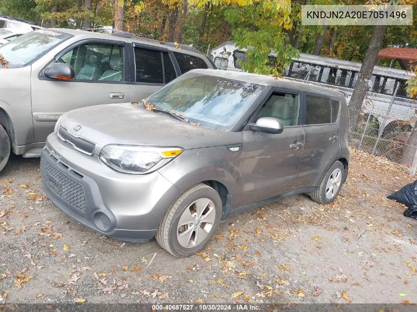 2014 Kia Soul VIN: KNDJN2A20E7051496 Lot: 40687527