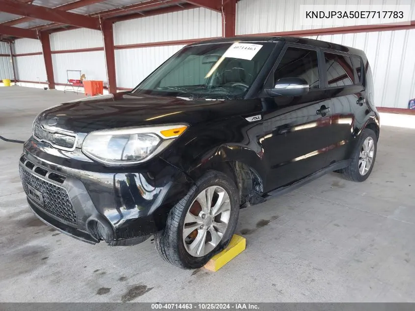 2014 Kia Soul + VIN: KNDJP3A50E7717783 Lot: 40714463