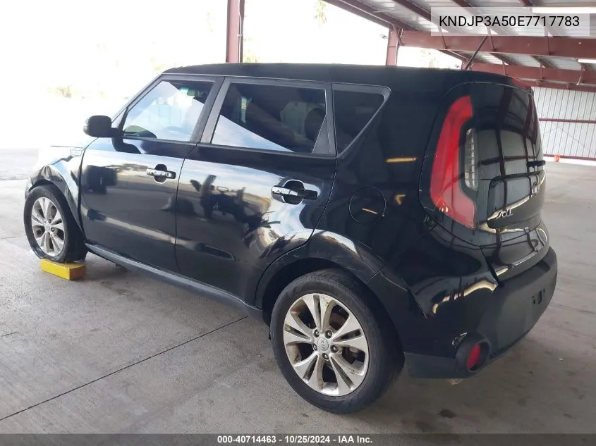 2014 Kia Soul + VIN: KNDJP3A50E7717783 Lot: 40714463