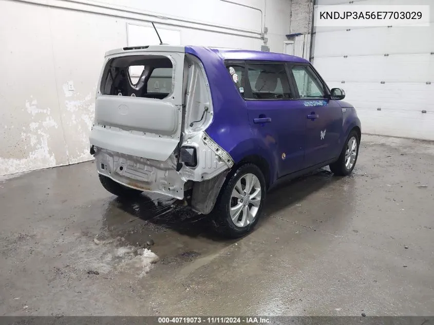 2014 Kia Soul + VIN: KNDJP3A56E7703029 Lot: 40719073