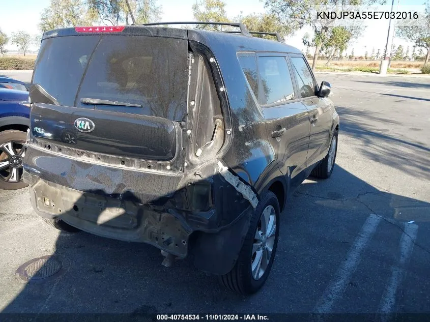 2014 Kia Soul + VIN: KNDJP3A55E7032016 Lot: 40754534