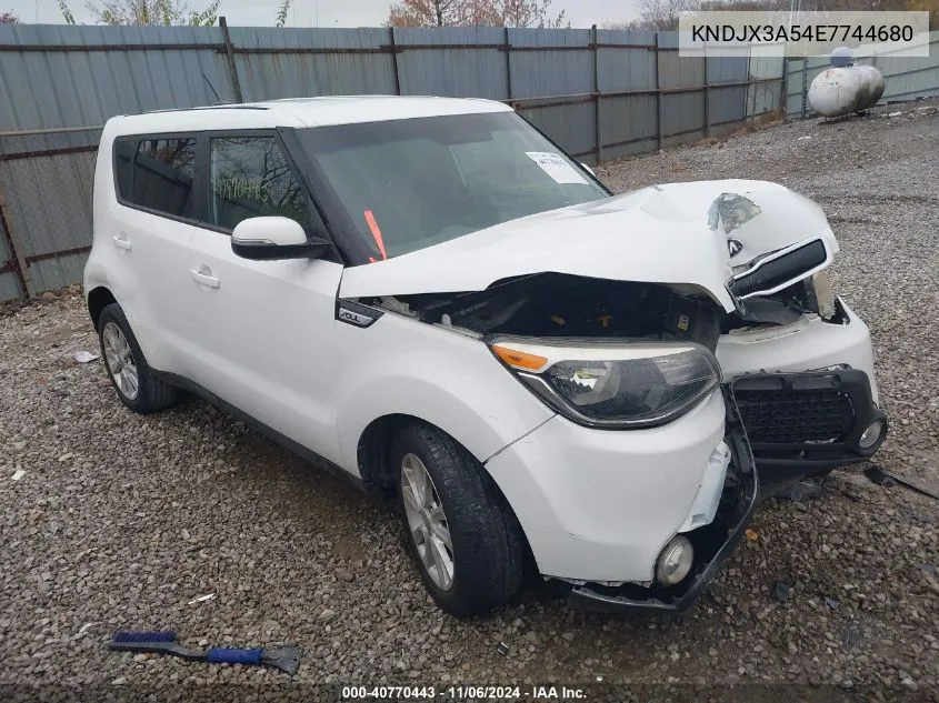 2014 Kia Soul ! VIN: KNDJX3A54E7744680 Lot: 40770443