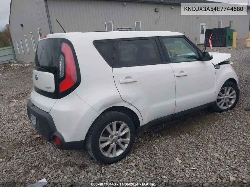 2014 Kia Soul ! VIN: KNDJX3A54E7744680 Lot: 40770443