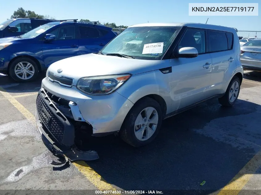 2014 Kia Soul VIN: KNDJN2A25E7719177 Lot: 40774530