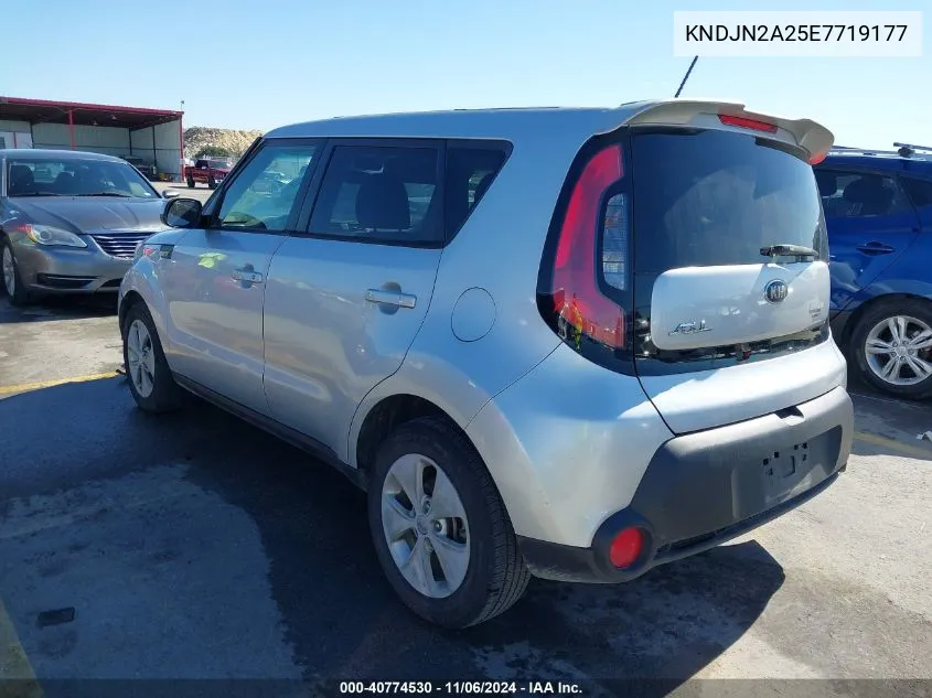 2014 Kia Soul VIN: KNDJN2A25E7719177 Lot: 40774530