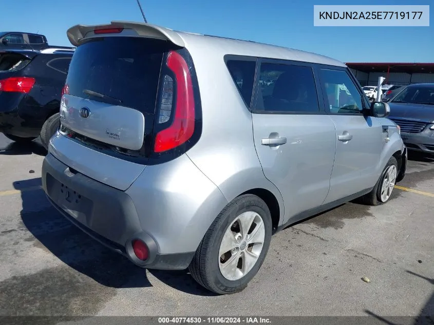 2014 Kia Soul VIN: KNDJN2A25E7719177 Lot: 40774530