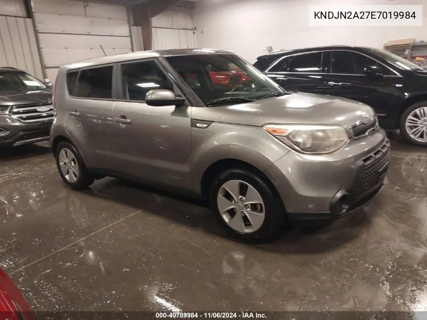 2014 Kia Soul VIN: KNDJN2A27E7019984 Lot: 40789984