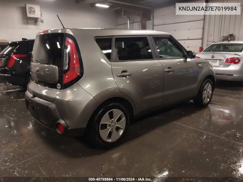 2014 Kia Soul VIN: KNDJN2A27E7019984 Lot: 40789984