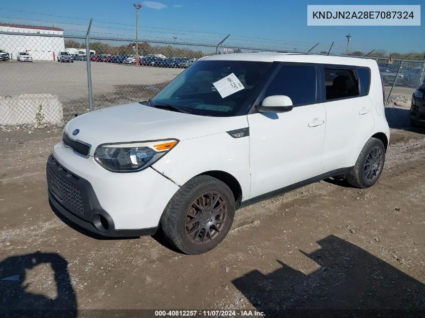 2014 Kia Soul VIN: KNDJN2A28E7087324 Lot: 40812257