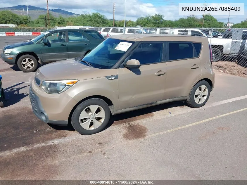 2014 Kia Soul VIN: KNDJN2A26E7085409 Lot: 40814610