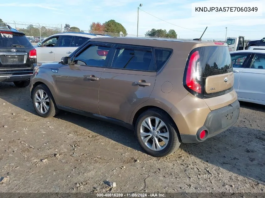 2014 Kia Soul + VIN: KNDJP3A57E7060349 Lot: 40816289